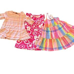 Girl’s Bundle Of 3 Dress : Tea Size 4, Gymboree Size 4 And Gap Kids XS